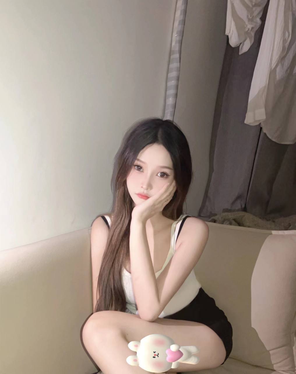 172真实C 天然0整三点粉❤️ 筷子腿肤白如雪