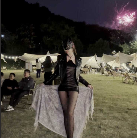 极品女神 阿朱 万圣节上演醉酒女上司