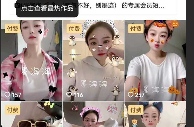 抖音擦边网红 墨淘淘